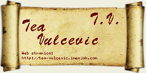 Tea Vulčević vizit kartica